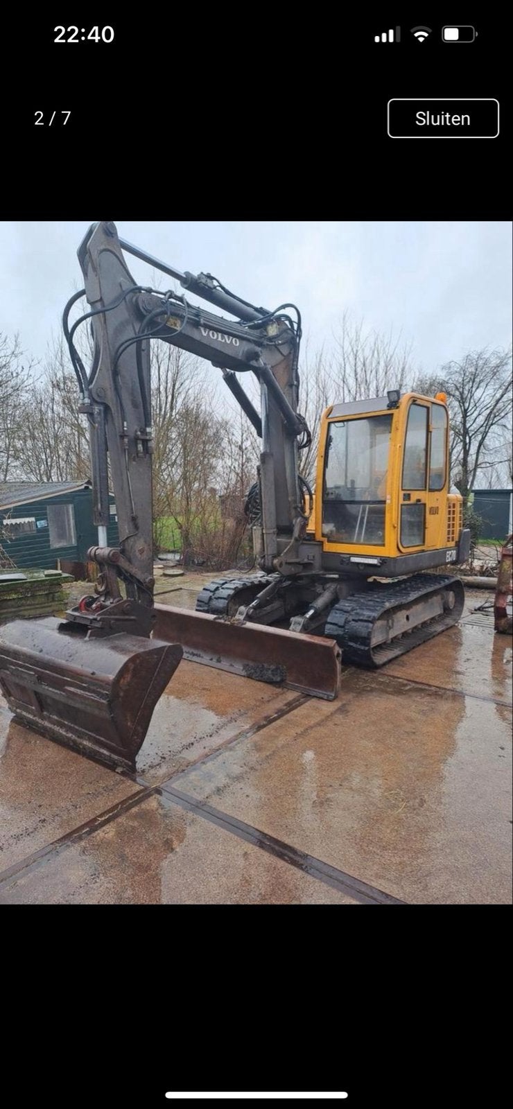 Volvo EC70 Graafmachine - Krachtig en Betrouwbaar, Zakelijke goederen, Machines en Bouw | Kranen en Graafmachines, Ophalen, Graafmachine