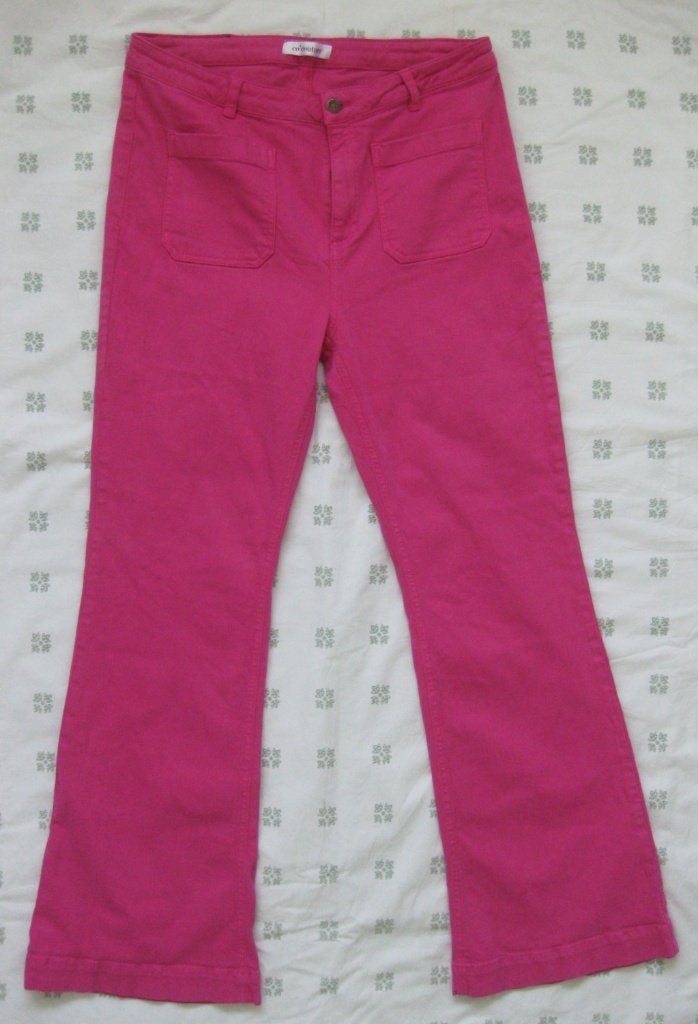 Co'couture roze broek met wijde pijpen, maat XL 42, Maat 42/44 (L), Co'couture, Ophalen of Verzenden, Zo goed als nieuw