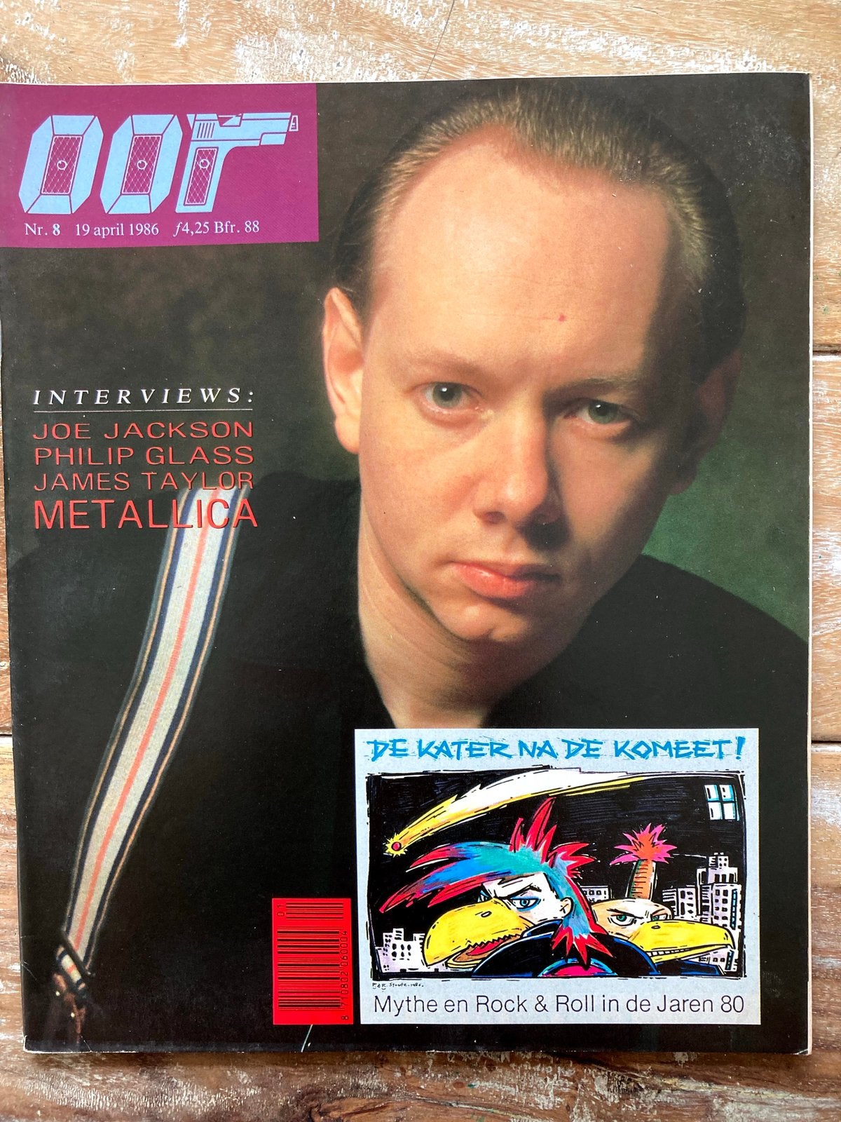 OOR Magazine 1986 METALLICA Joe Jackson JAMES TAYLOR Glass, Boeken, Ophalen of Verzenden, Gelezen, Muziek, Film of Tv
