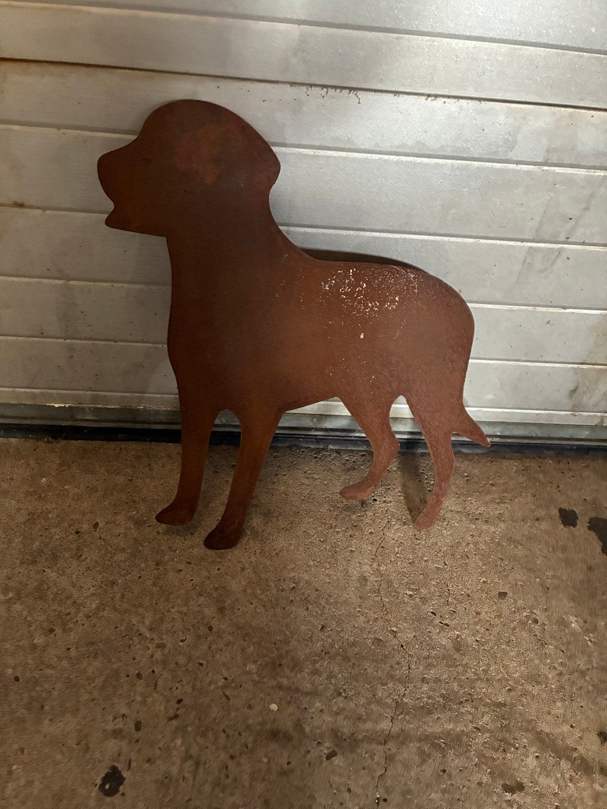 Cortenstaal Hond Decoratie - Tuinbeeld Dier, Ophalen of Verzenden, Nieuw, Metaal, Dierenbeeld