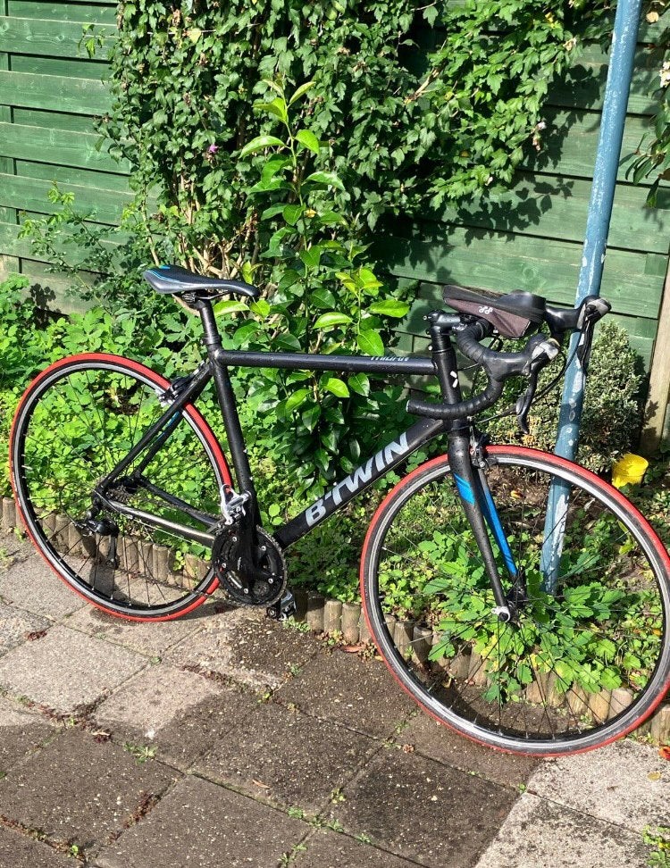 Racefiets B'TWIN Triban 500, Fietsen en Brommers, Aluminium, Zo goed als nieuw, Meer dan 20 versnellingen, Ophalen
