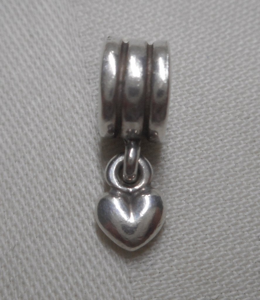 Pandora zilveren bedel met hartje hangertje nr.1717