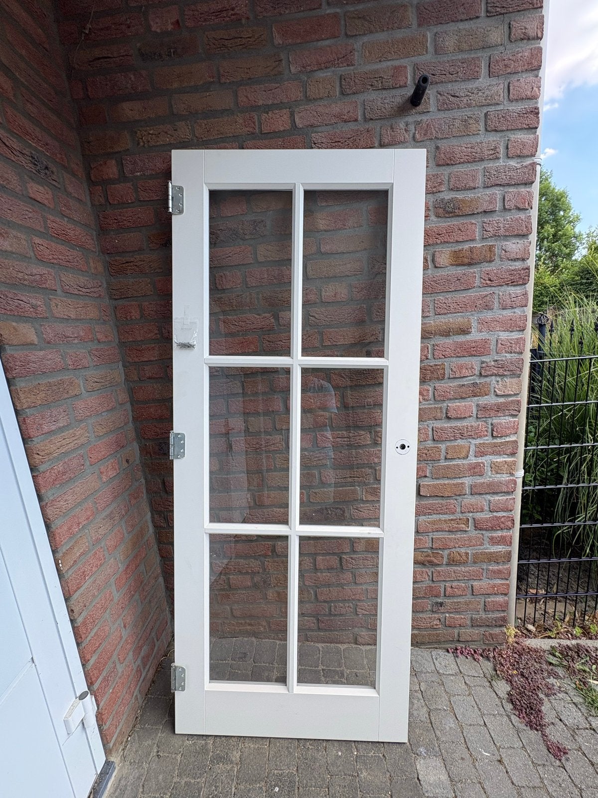 2 Brentjens hardhouten binnendeuren met 6 ruitjes, Ophalen, Gebruikt, 80 tot 100 cm, Binnendeur