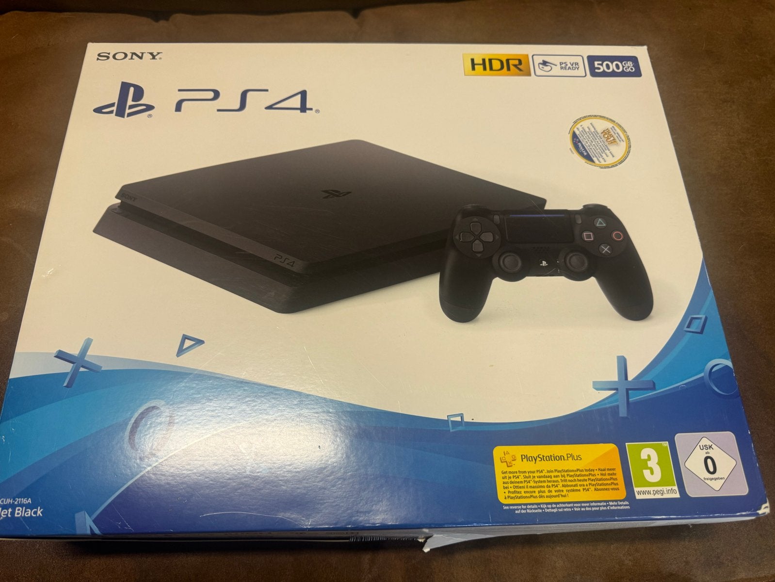 Sony PlayStation 4 Slim 500GB - Compleet in doos - Z.G.A.N., 500 GB, Ophalen of Verzenden, Zo goed als nieuw, Met 1 controller