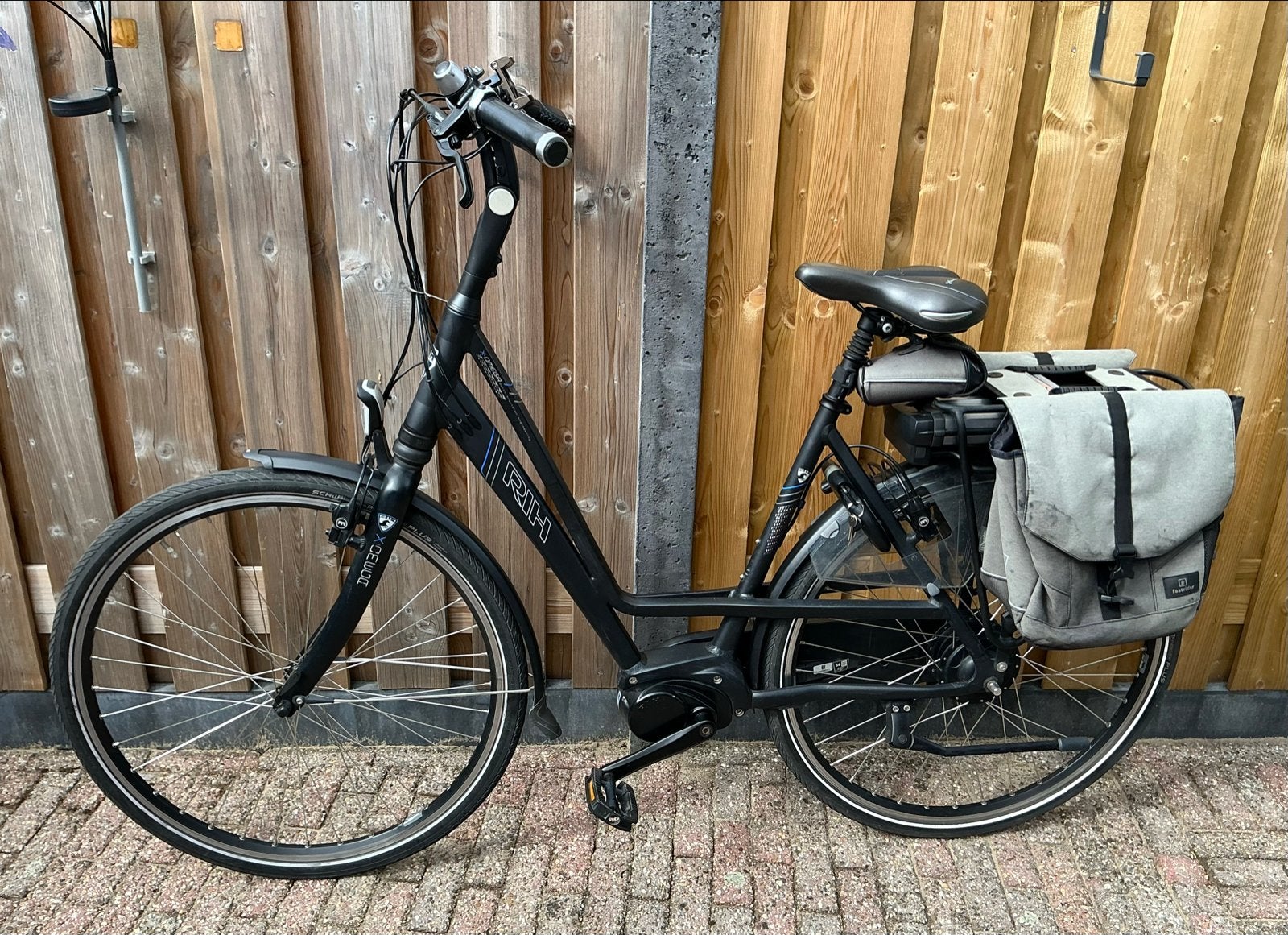 RIH- E bike - Zwart, Goede Staat, Velgrem, Ophalen, Overige merken, 53 tot 56 cm