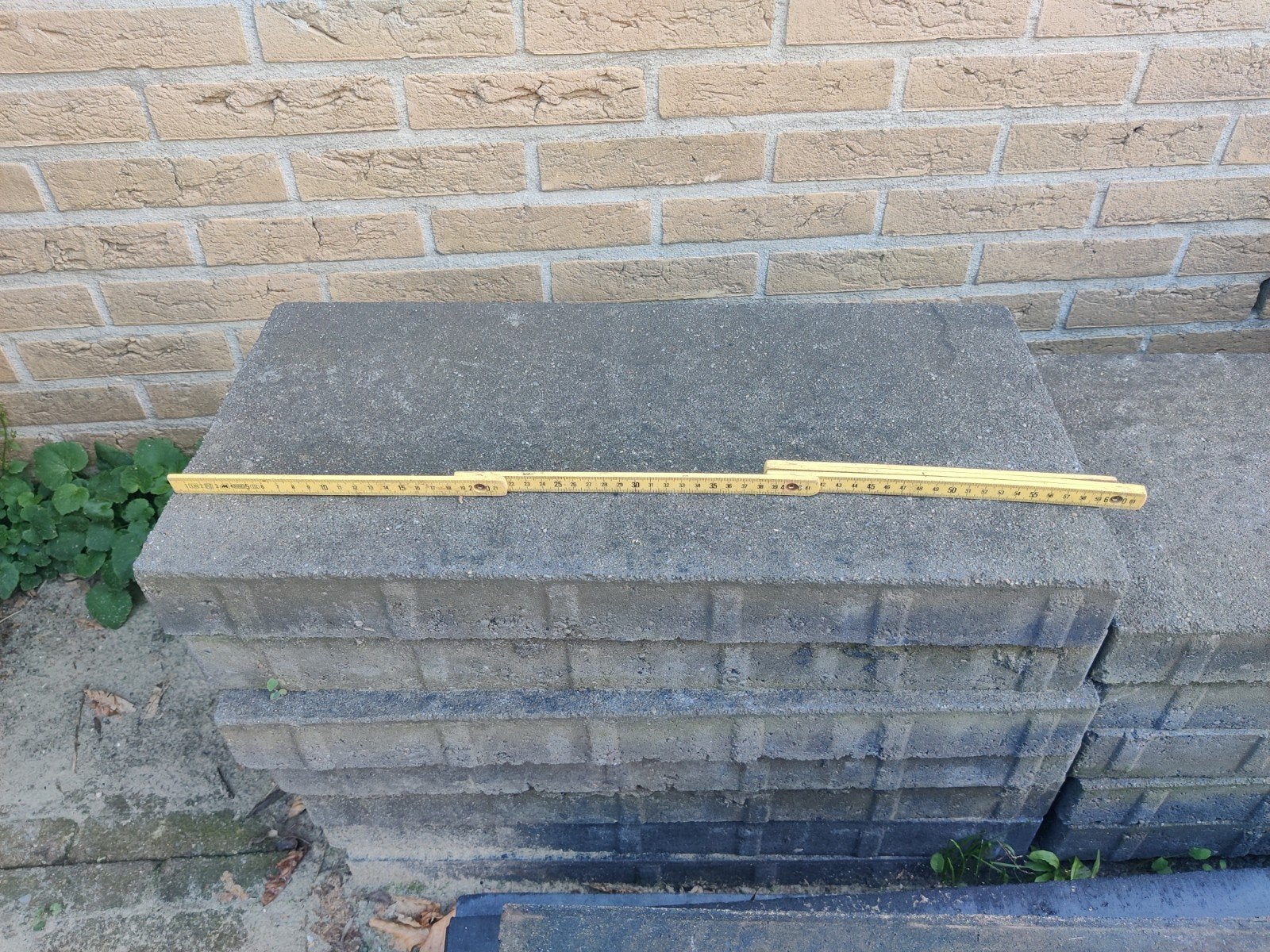 Terrastegels 60x30 cm - ca. 9m2 (47 heel, 8 half), Ophalen, Gebruikt, 5 tot 10 m², Beton