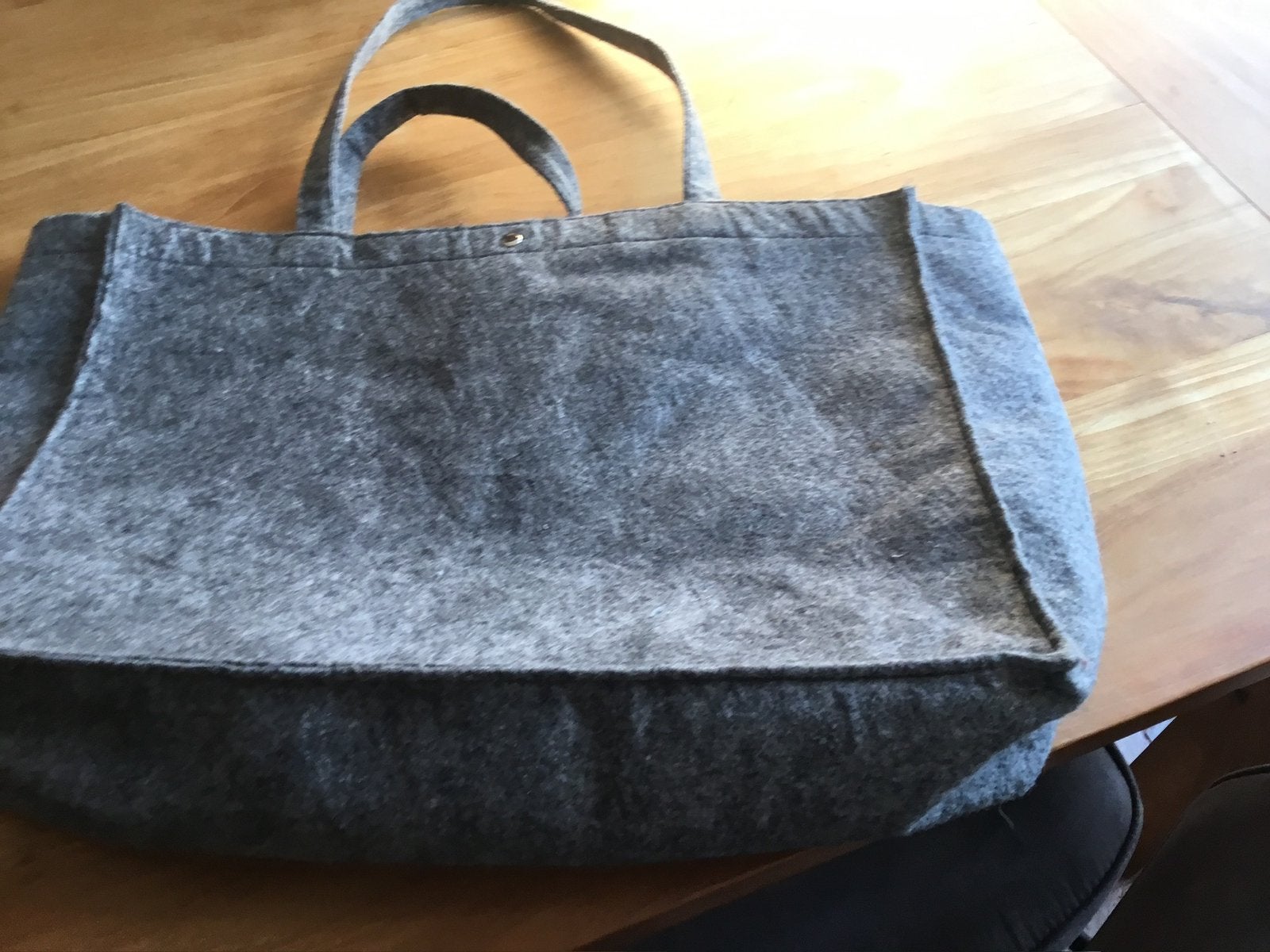 Vilten tas - shopper - leuk om op te pimpen, Ophalen of Verzenden, Zo goed als nieuw