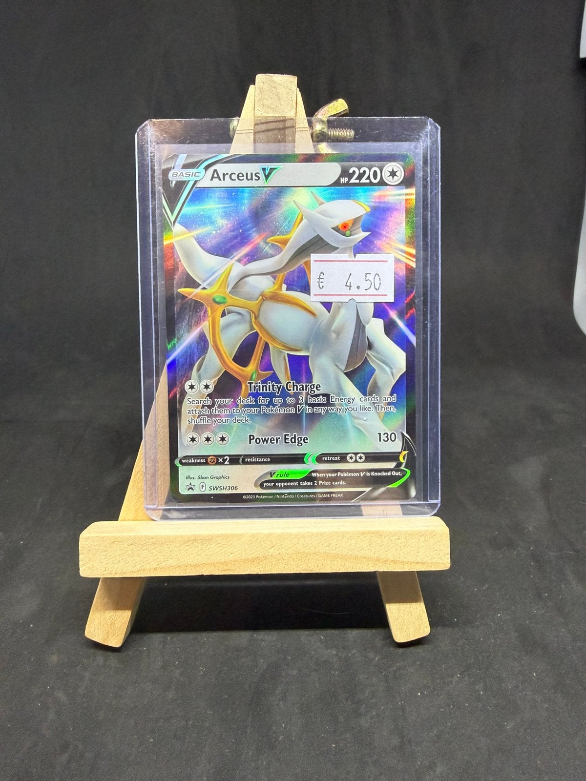 Arceus v swsh306 nm/nm, Ophalen of Verzenden, Zo goed als nieuw