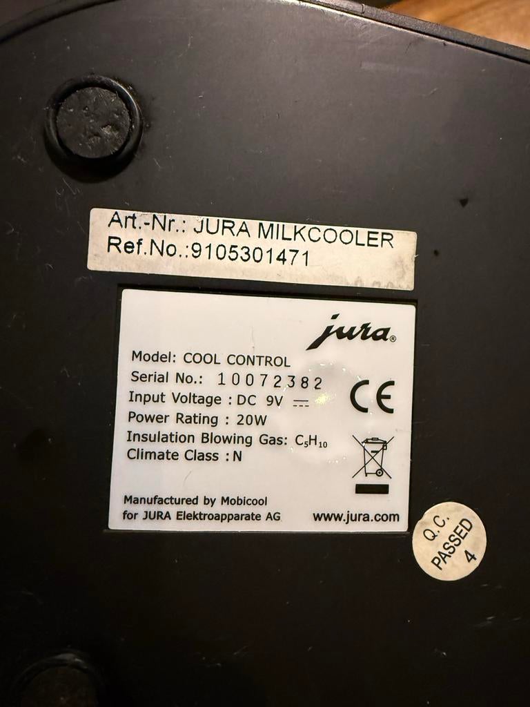 Jura Cool Control Melkkoeler - Perfect voor uw koffie, Witgoed en Apparatuur, Ophalen of Verzenden, Zo goed als nieuw, Jura, Melkaccessoire