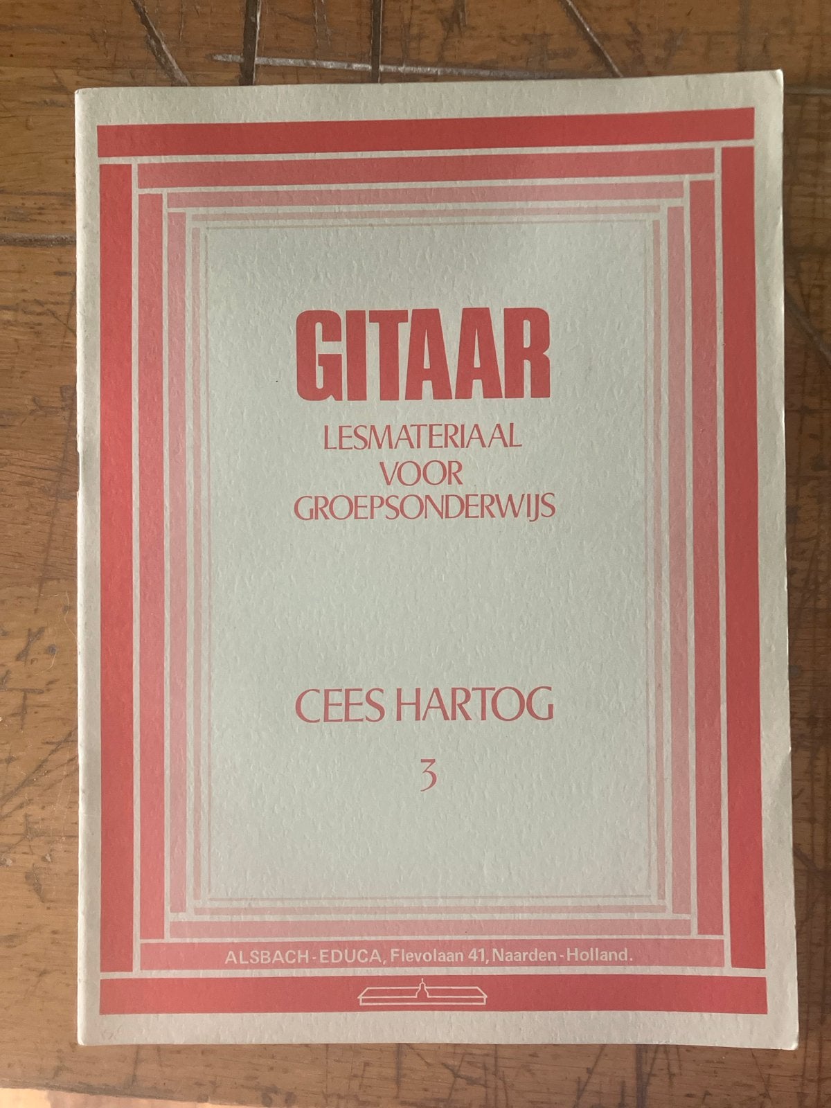 Gitaar Lesmateriaal voor Groepsonderwijs - Cees Hartog 3, Ophalen of Verzenden, Gebruikt, Les of Cursus, Gitaar