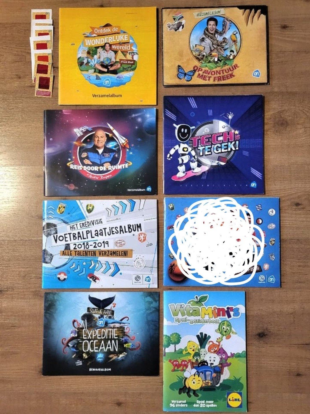 Supermarkt spaaracties: verz.albums+andere setjes: 3 foto's, Verzamelen, Supermarktacties, Albert Heijn, Ophalen