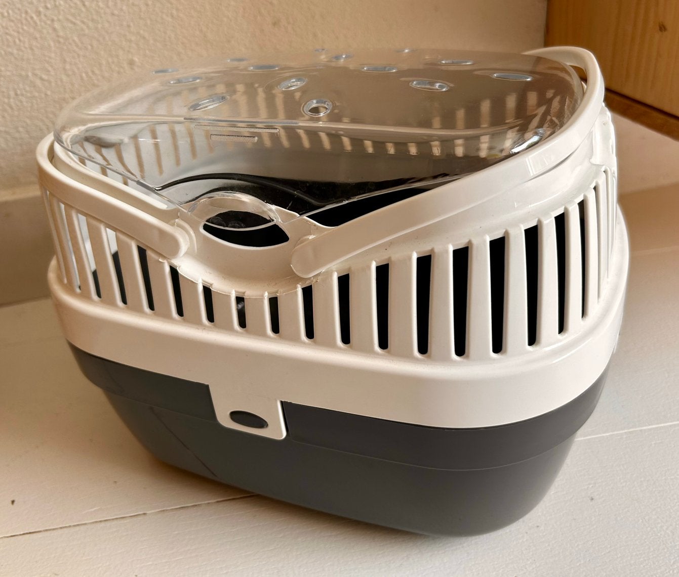 Reismandje voor kleine huisdieren zoals een cavia, hamster, Ophalen of Verzenden, Nieuw, Transportkoffer of -box