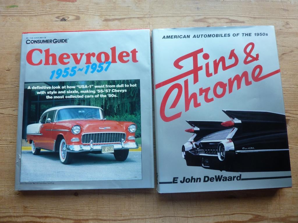 Chevrolet 1955-1957 + Fins & Chrome, Gelezen, Chevrolet, Diverse auteurs, Ophalen of Verzenden