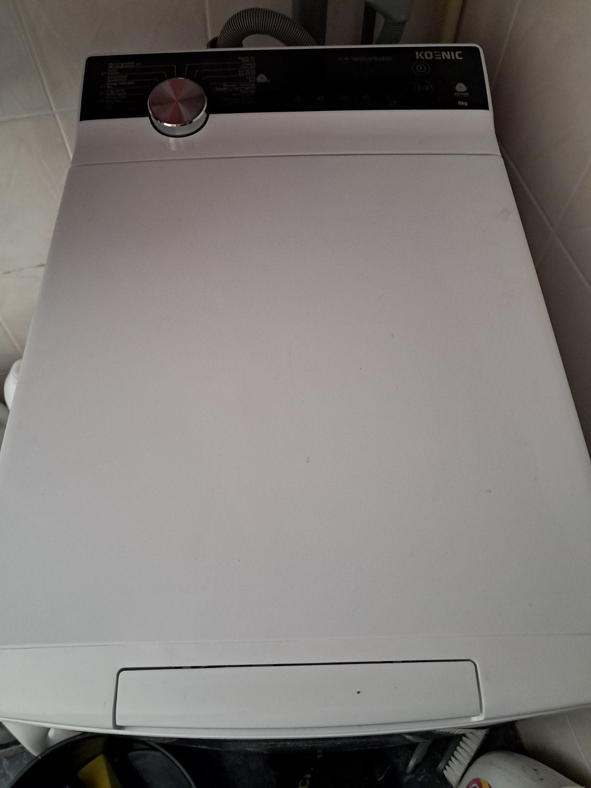 Koeniq wasmachine 1 jaar jong 8kg Trommel, Witgoed en Apparatuur, Wasmachines, Bovenlader, Ophalen of Verzenden, Zo goed als nieuw
