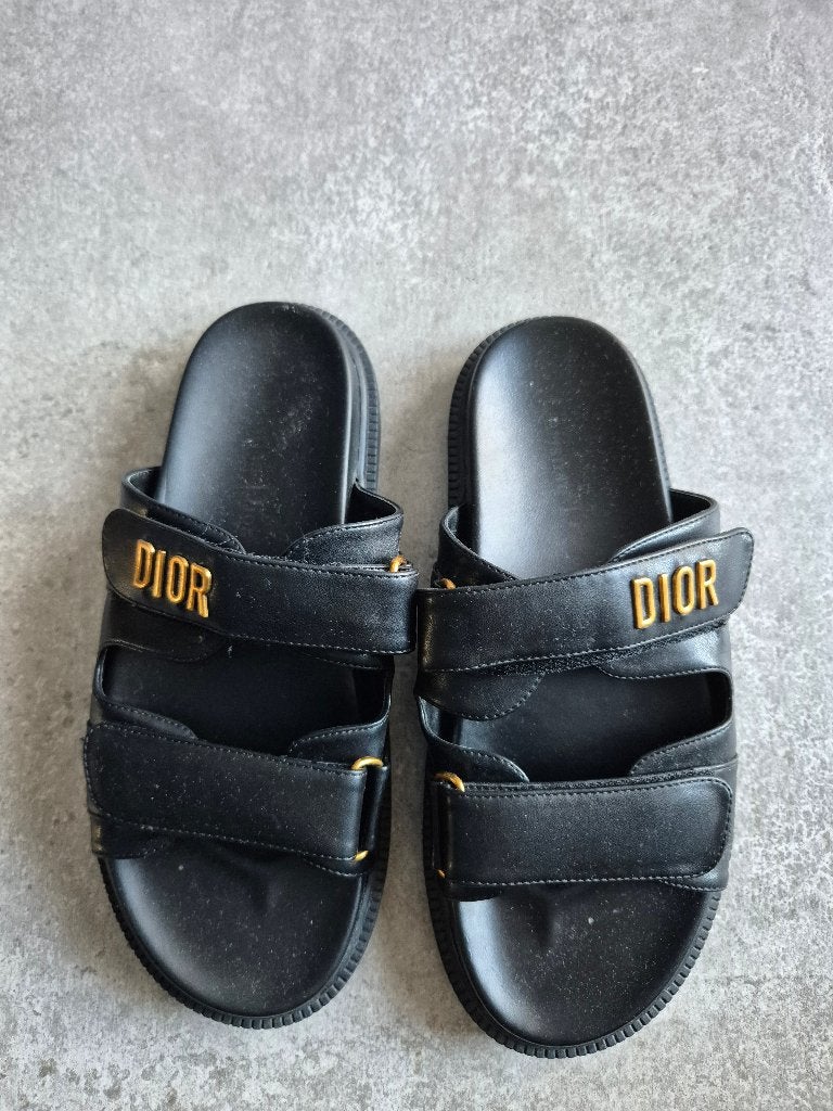 Zwarte Dior sandalen maat 40, Zwart, Nieuw, Sandalen of Muiltjes, Ophalen of Verzenden
