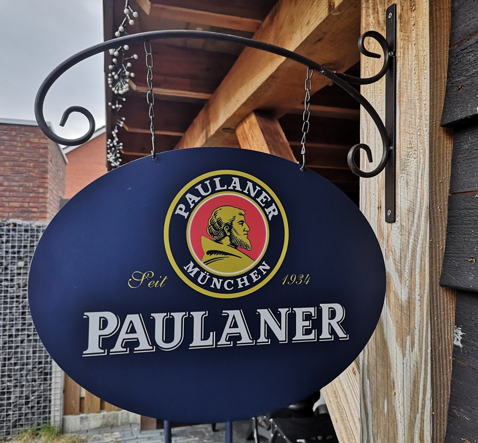 Dubbelzijdig PAULANER UITHANGBORD (incl. beugel)
Afmetinge, Verzamelen, Biermerken, Ophalen of Verzenden, Nieuw, Reclamebord, Plaat of Schild