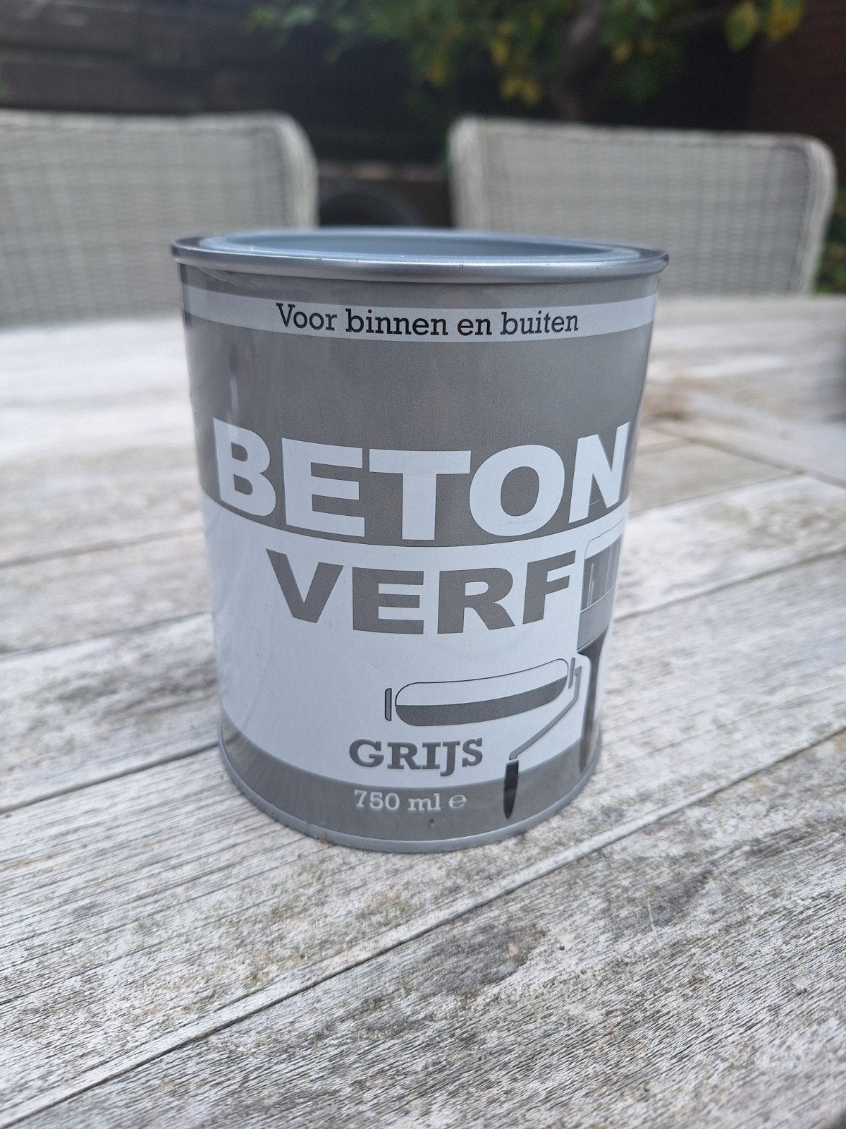 Vol blik betonverf grijs - 750 ml, Doe-het-zelf en Verbouw, Ophalen of Verzenden