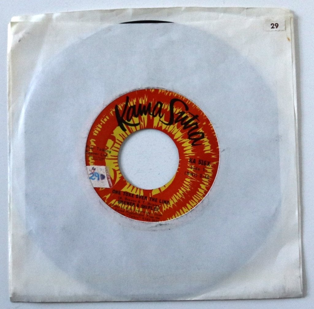Brewer & Shipley - One Toke Over The Line - 7in single- 1970, Ophalen, Gebruikt, 7 inch, Single