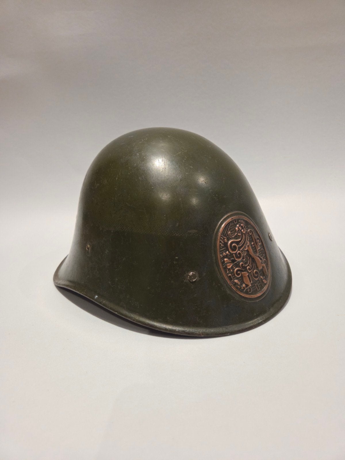 Nederlandse helm ww2 in top staat!, Ophalen of Verzenden, Nederland, Helm of Baret