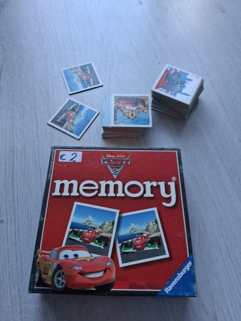Cars Memory, Een of twee spelers, Ophalen of Verzenden, Gebruikt, Ravensburger