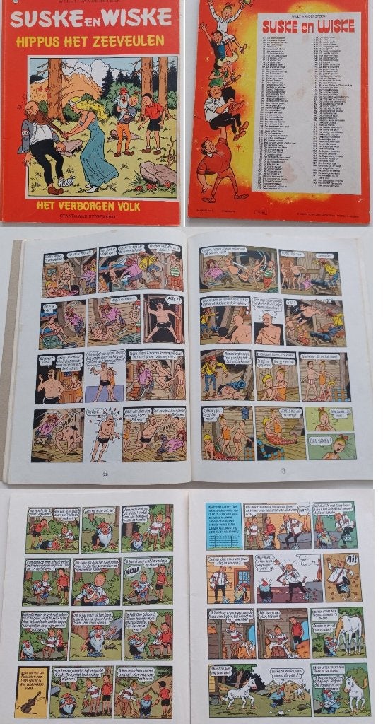 suske en wiske hippus het zeeveulen stripboek, Eén stripboek, Ophalen of Verzenden, Gelezen, Willy Vandersteen