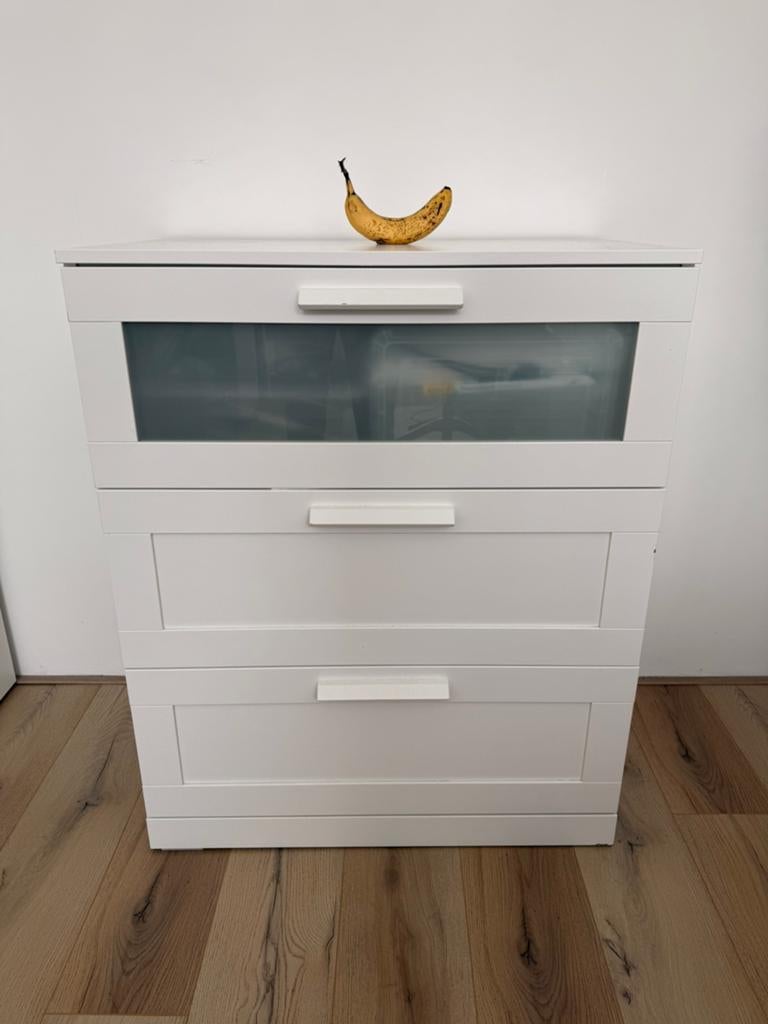 IKEA BRIMNES ladekast wit, Huis en Inrichting, Kasten | Ladekasten, Ophalen, Scandinavisch, minimalistisch, Gebruikt, 50 tot 100 cm