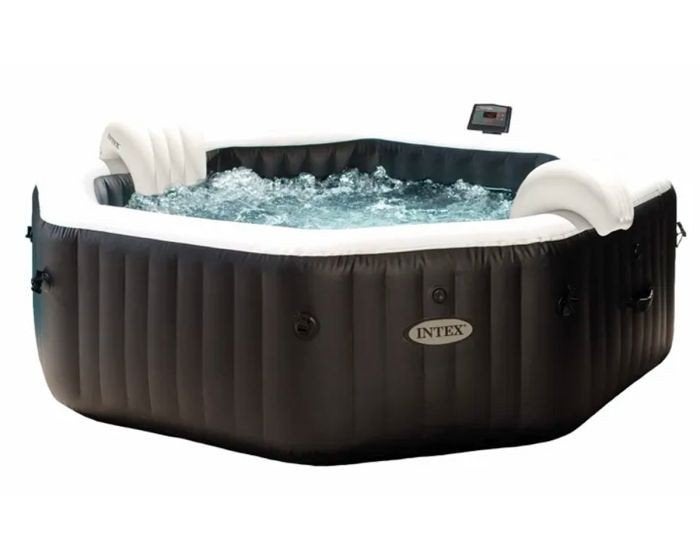 Intex Pure Spa Bubble Therapy opblaasbare jacuzzi, Tuin en Terras, Bubbelbaden en Hottubs, Zo goed als nieuw, Opblaasbaar, Pomp