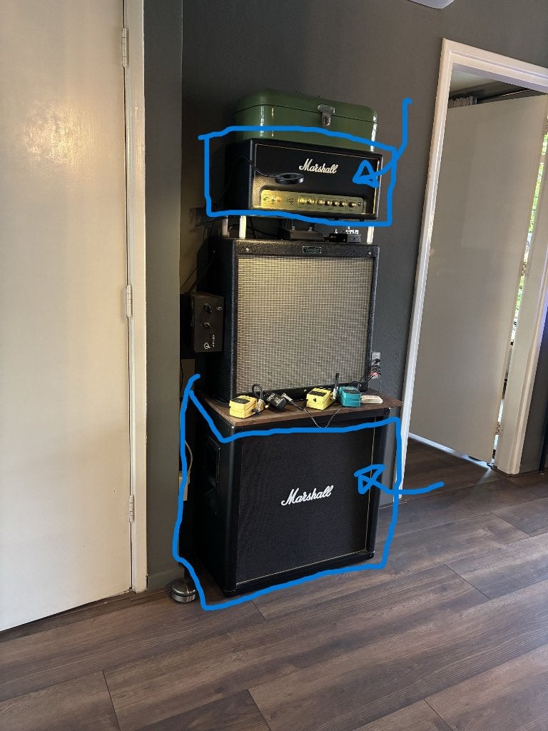 Marshall origin 20 + cabinet, Muziek en Instrumenten, Ophalen, Zo goed als nieuw, Gitaar, Minder dan 50 watt
