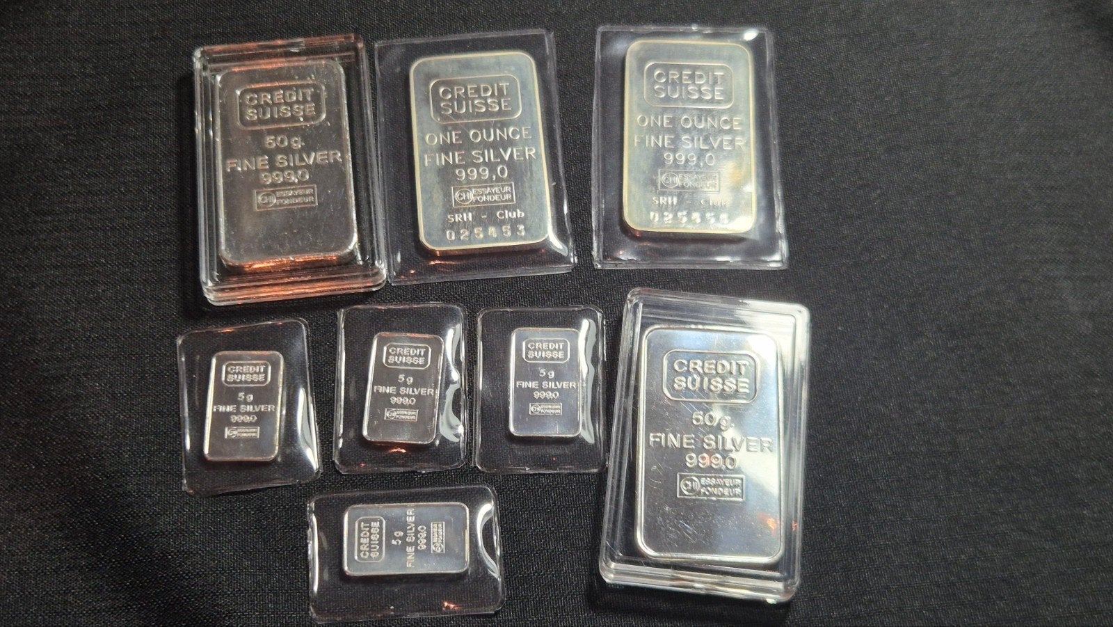 Credit Suisse: 180 gram zilver. Zilverbaar. Silver Bars., Verzenden, Zilver