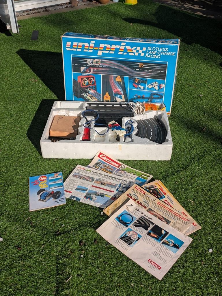 Carrera Uni-Prix Slotless Lane-Change Racing Servo 140, Carrera, Ophalen of Verzenden, Elektrisch, Racebaan