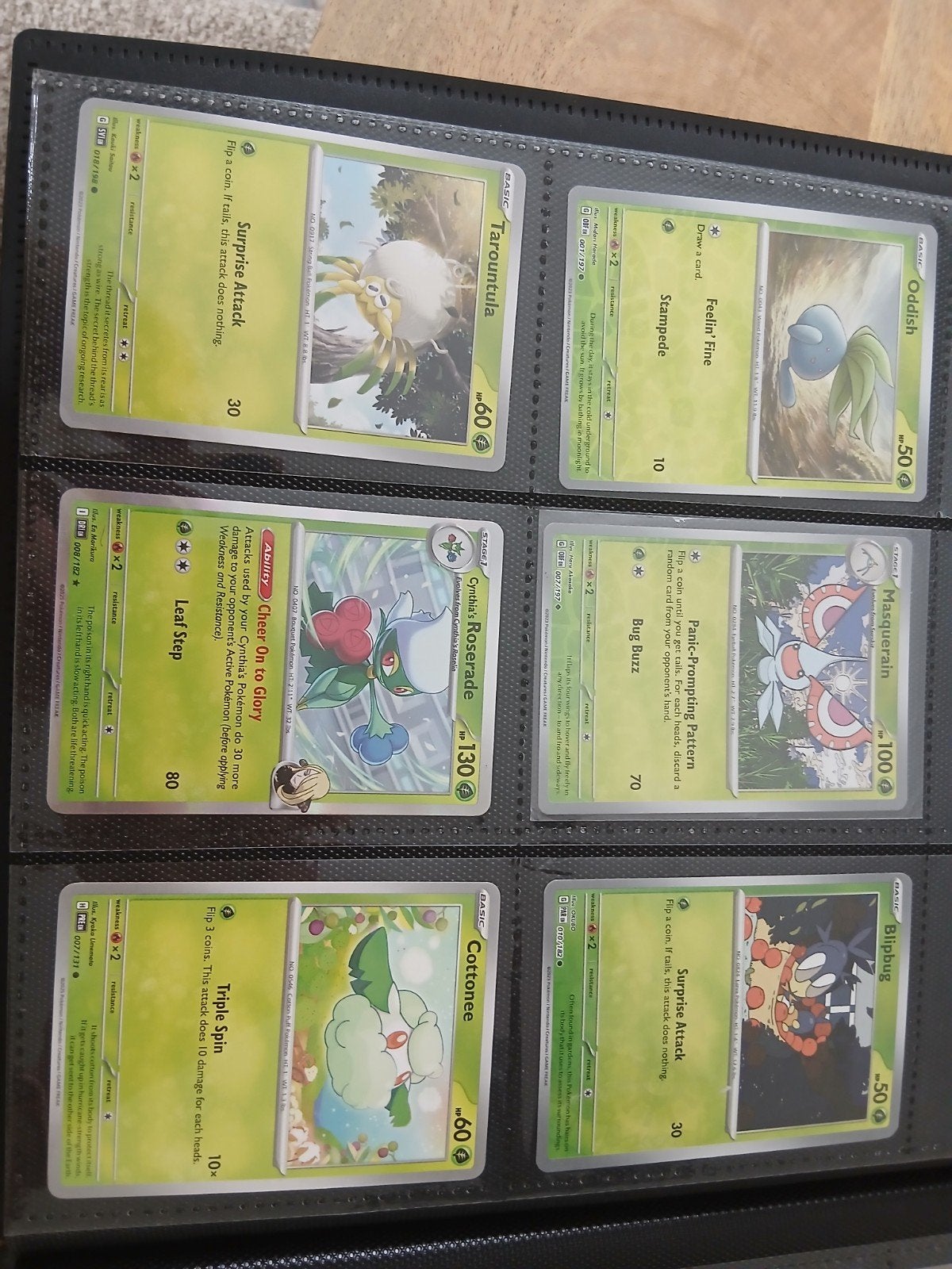 Pokémon Kaarten Collectie: Tarountula, Oddish, Roserade, Mas, Ophalen of Verzenden