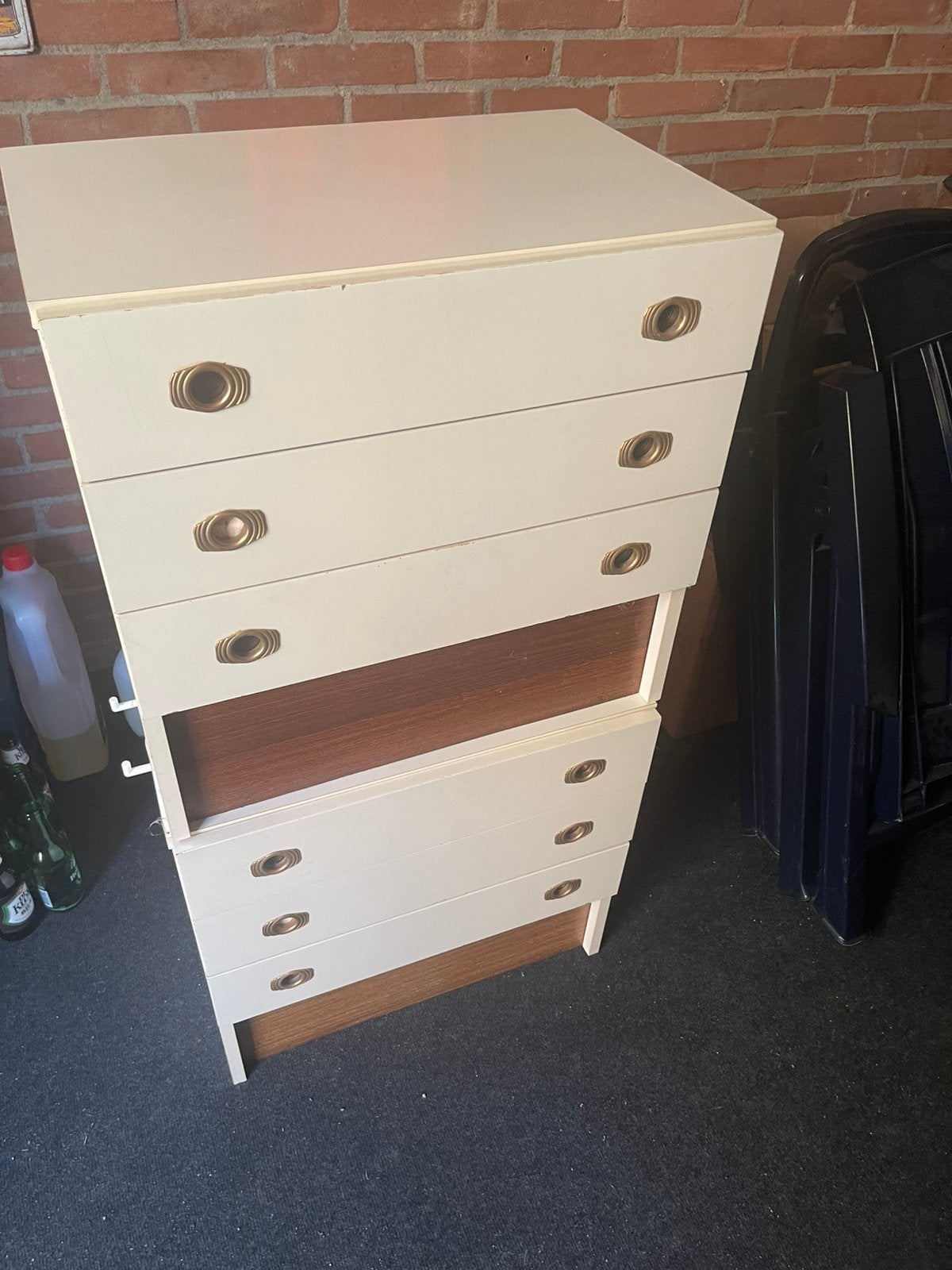 2  nachtkastjes, Ophalen, Gebruikt, 1 of 2 laden, 50 tot 100 cm