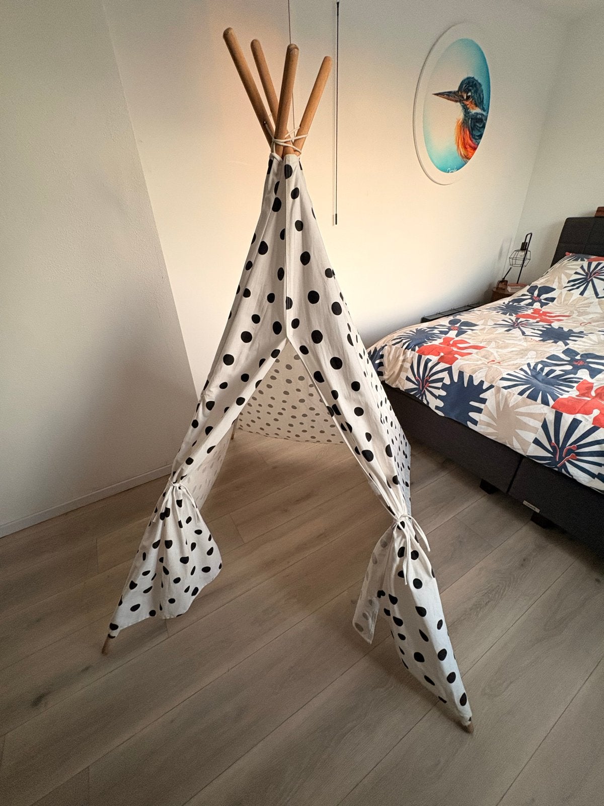 HEMA tipi tent met stippen, Ophalen, Gebruikt