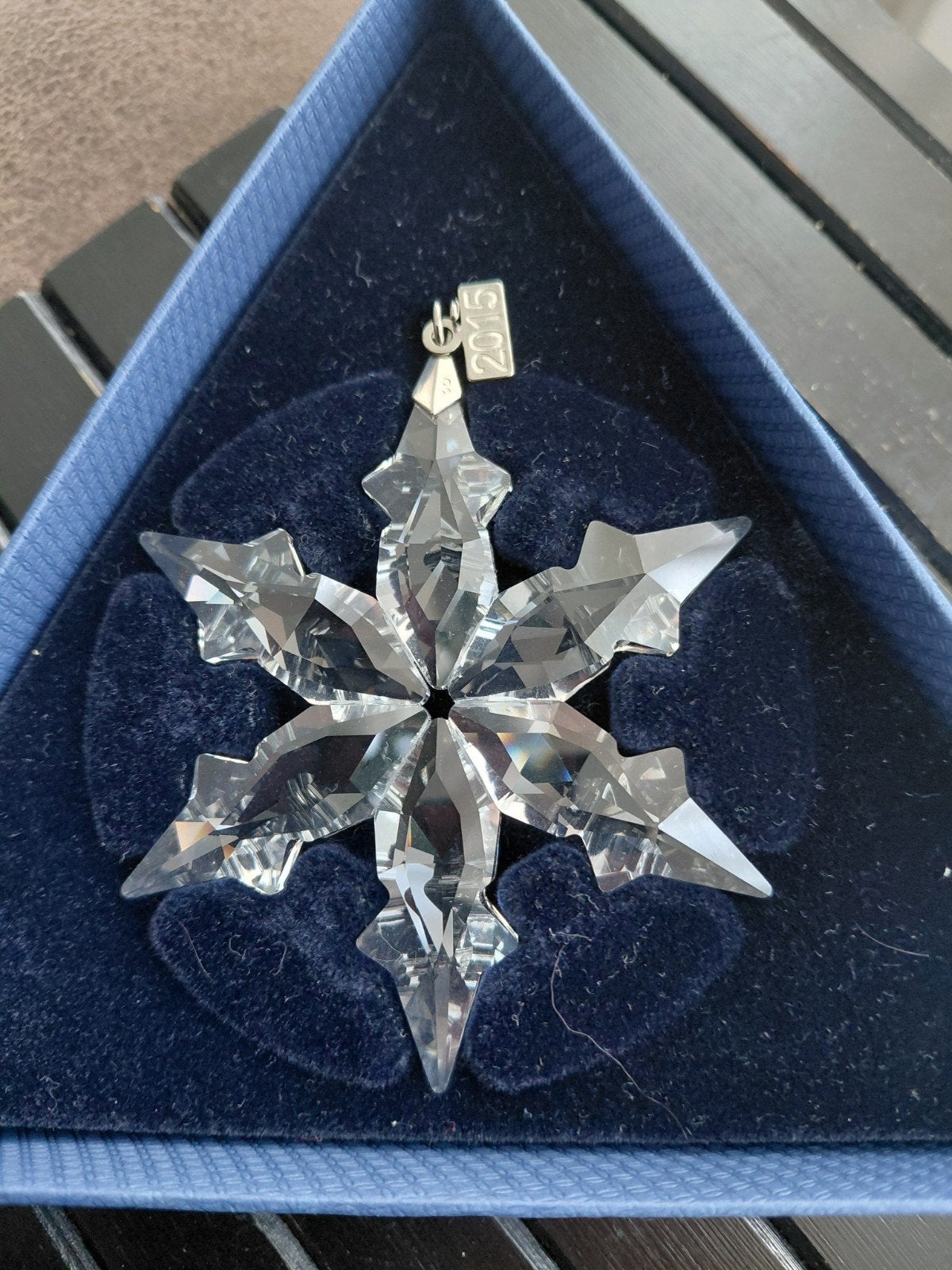swarovski kerstster 2015 in doos, Verzamelen, Ophalen of Verzenden, Zo goed als nieuw, Figuurtje