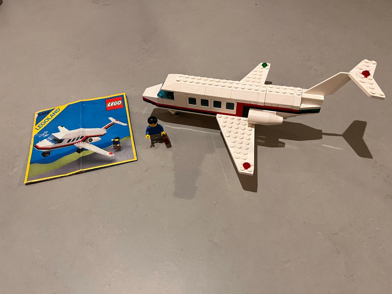 Vintage LEGO Legoland Vliegtuig 6368 met instructies, Ophalen of Verzenden, Gebruikt, Overige merken