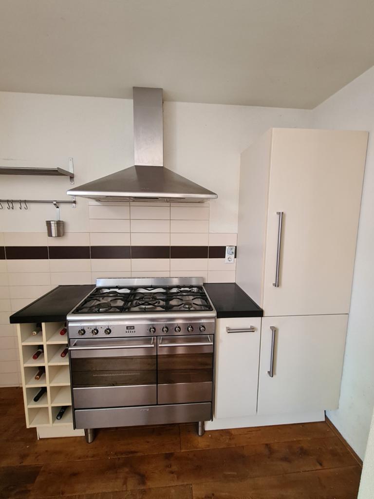 Complete gebruikte keuken met apparatuur te koop, Huis en Inrichting, Keuken | Complete keukens, Gebruikt, Hoekkeuken, Ophalen of Verzenden