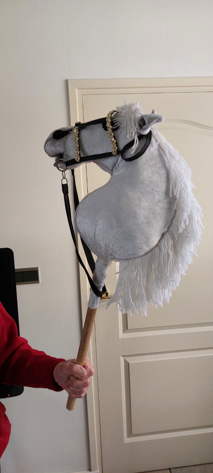 Leuk speelpaard / stokpaardje, Ophalen of Verzenden, Gebruikt, Jongen of Meisje