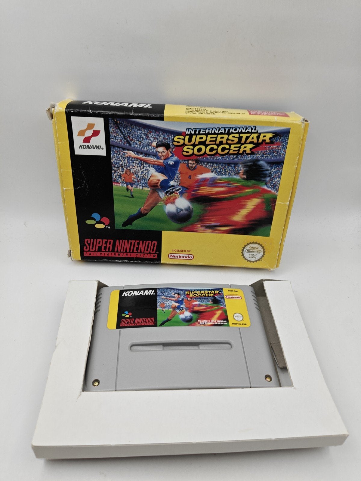 International Superstar Soccer SNES Boxed, Gebruikt, Onbekend, 2 spelers, Eén computer