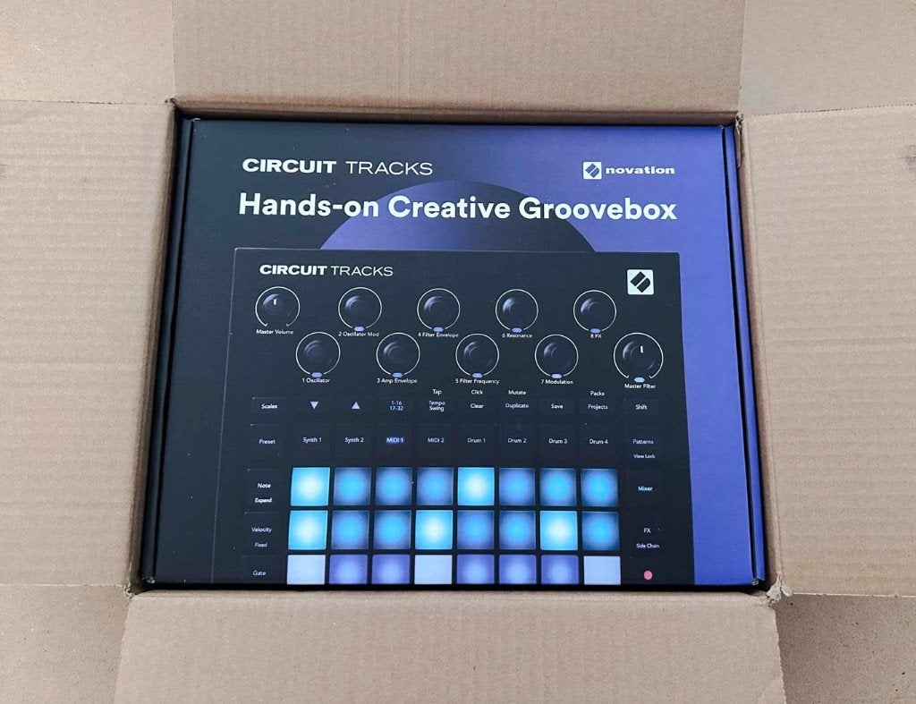 Novation Circuit Tracks groovebox met UDG hardcase - nieuw!, Muziek en Instrumenten, Novation, Nieuw, Met koffer of flightcase