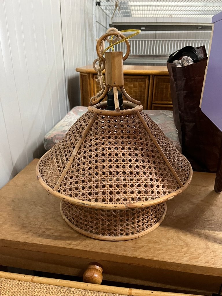 Rotan hanglamp, Ophalen, Overige materialen