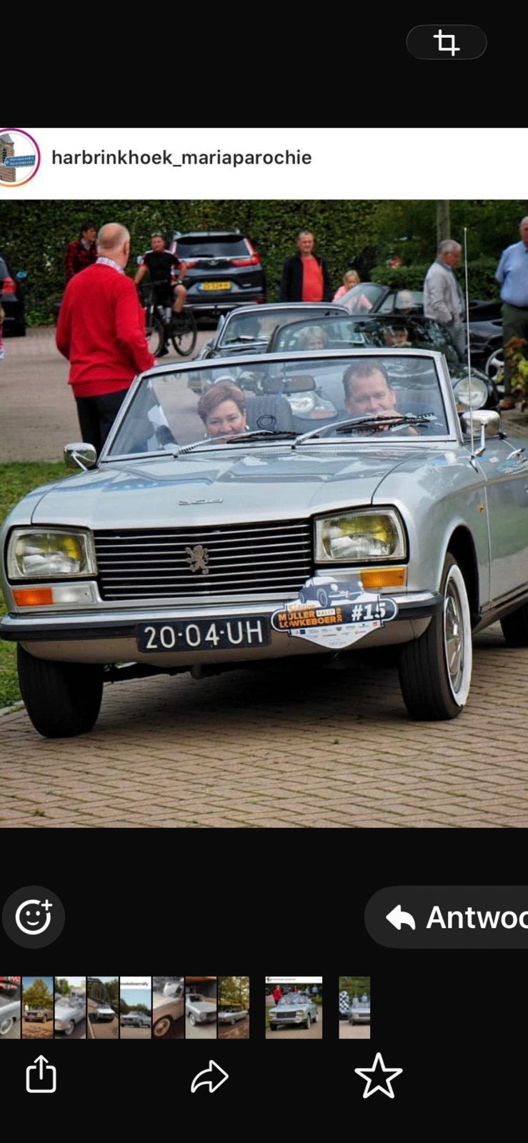 Peugeot 304 1.3 bjr. 1972 Grijs, 65 pk, Zwart, 4 cilinders, Cabriolet