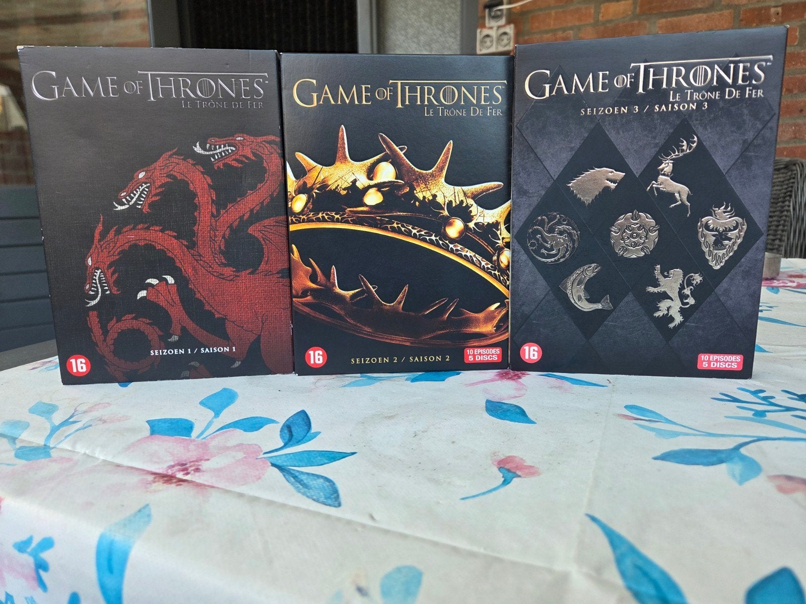 Game of Thrones Seizoen 1, 2 en 3  Boxset, Cd's en Dvd's, Engels, Vanaf 16 jaar, Seizoen 1, Ophalen of Verzenden