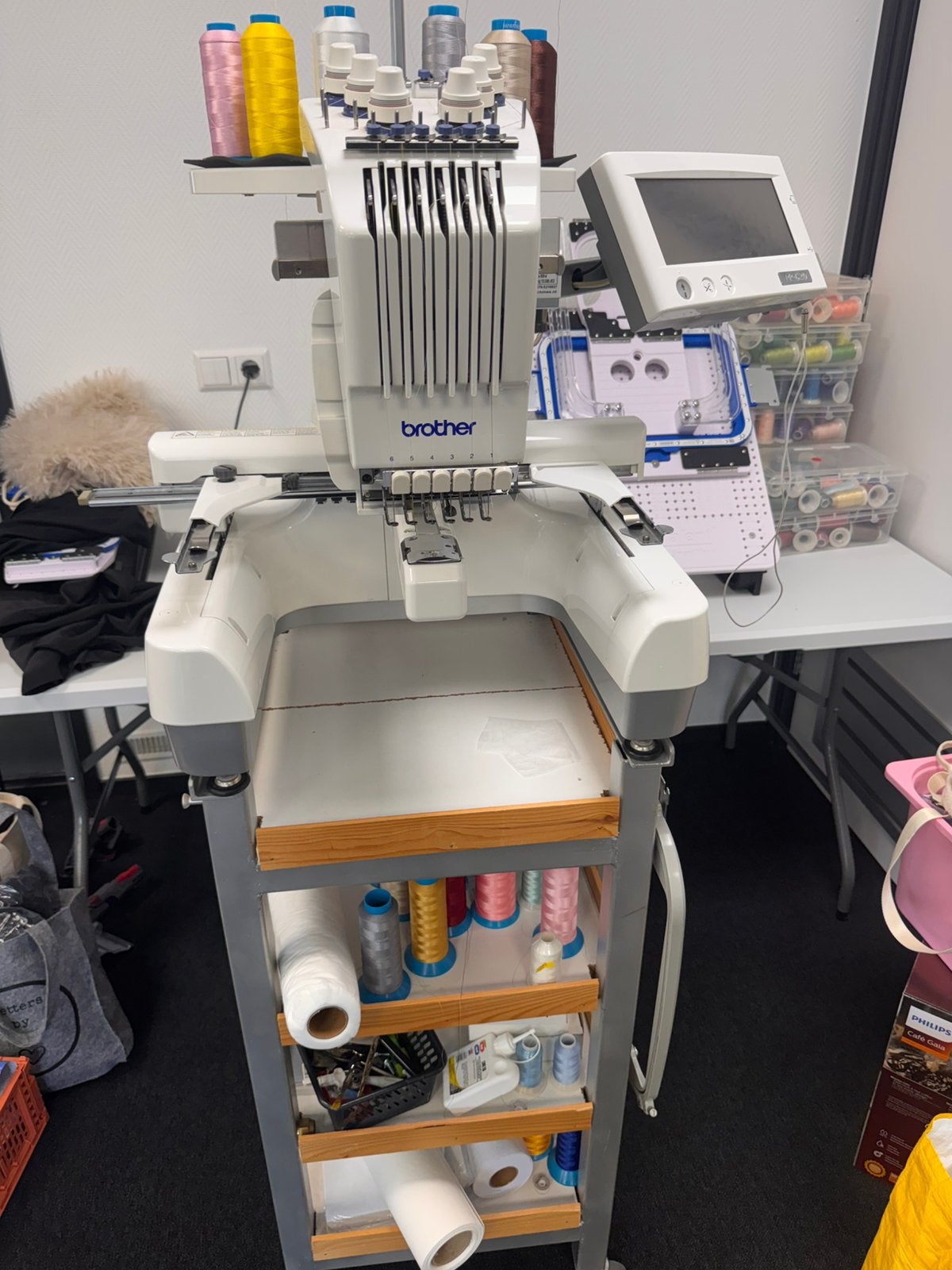 Borduurmachine Brother PR620, Hobby en Vrije tijd, Borduren en Borduurmachines, Zo goed als nieuw, Borduurmachine, Machineborduren