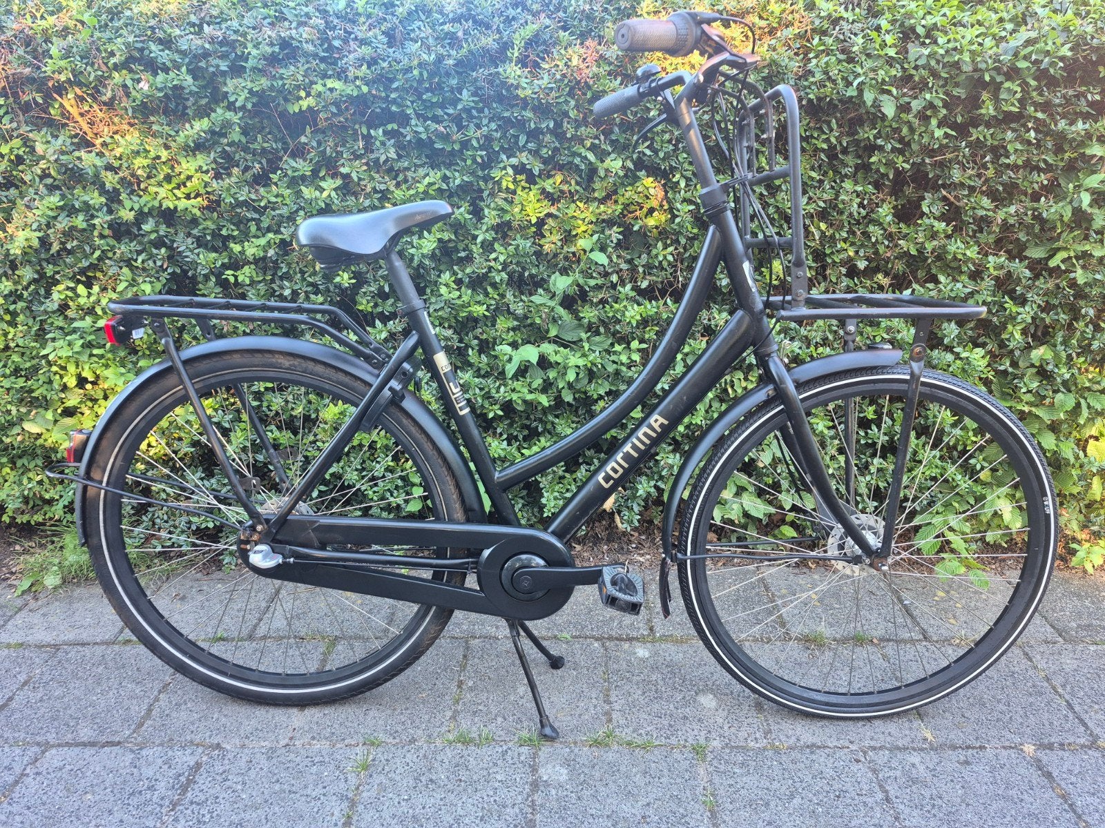Cortina U1 Damesfiets 28 inch, 3 versnellingen, framemaat 57, Overige merken, Gebruikt, Versnellingen, Trommelrem
