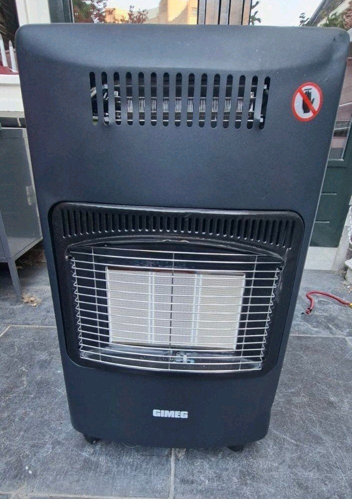 Gimeg GRX-100 Turbo combi gas/elektra  kachel, Huis en Inrichting, Kachels, Ophalen, Gas, Zo goed als nieuw, Vrijstaand