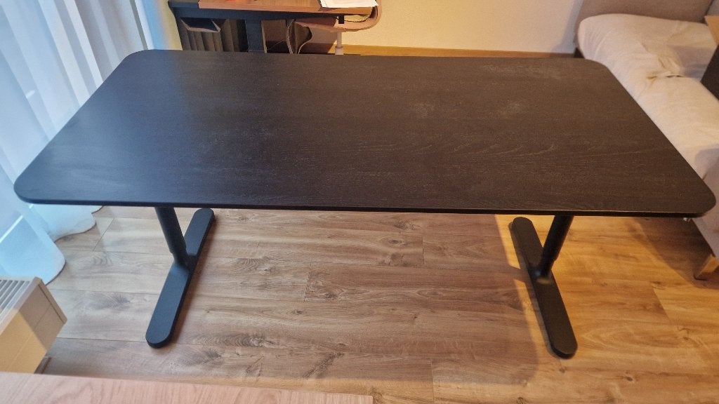 Ikea bureau Bekant 160x80, Huis en Inrichting, Ophalen, Elektrisch, Gebruikt