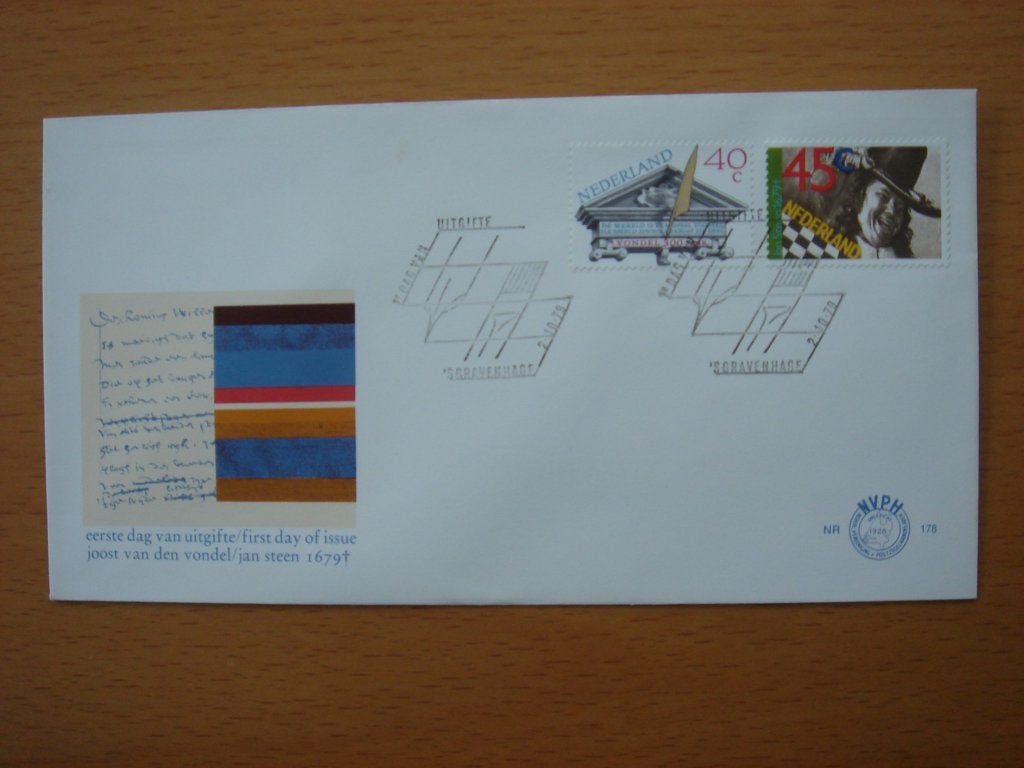 NVPH E178  1e Dag-enveloppe Herdenkingsserie 1979, Ophalen of Verzenden, Onbeschreven, Nederland