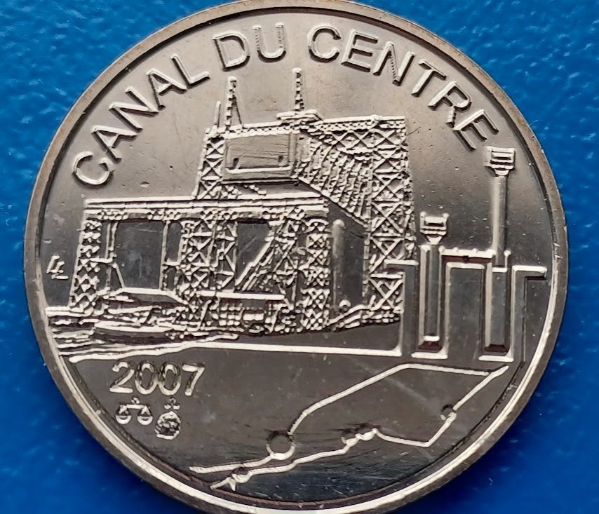 België Penning Wereld erfgoed 2007 - Canal du centre, Postzegels en Munten, Penningen en Medailles, Overige materialen, Buitenland