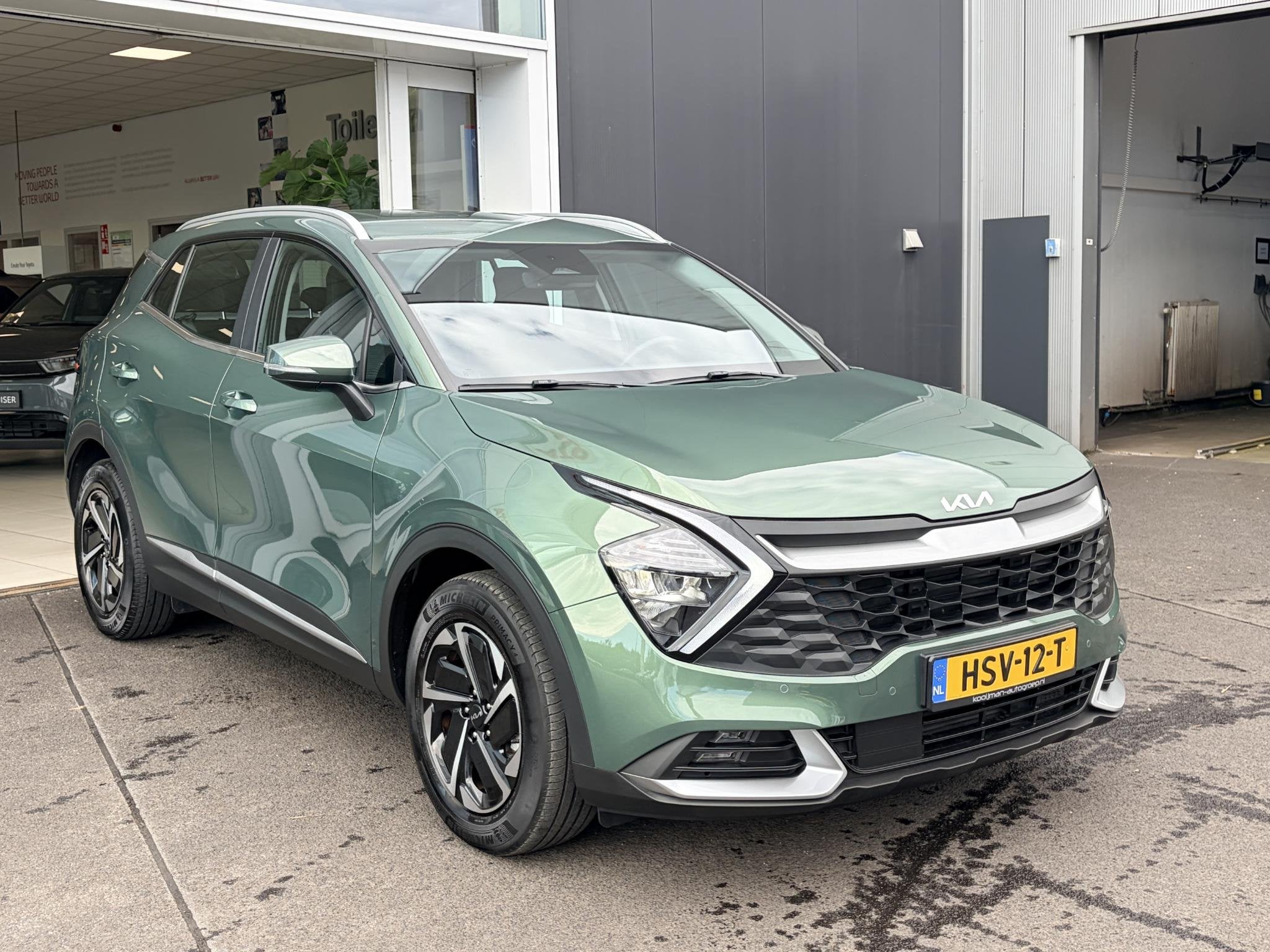 Kia Sportage 1.6 T-GDi Hybrid DynamicLine | Adaptieve Cruise, Auto's, Stof, Gebruikt, Euro 6, 4 cilinders