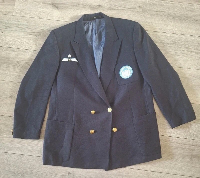 Vintage VN United Nations blazer scheerwol maat 54, Verzamelen, Ophalen of Verzenden, Landmacht, Amerika, Kleding of Schoenen